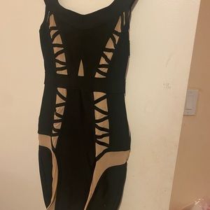 Knee length bandage dress